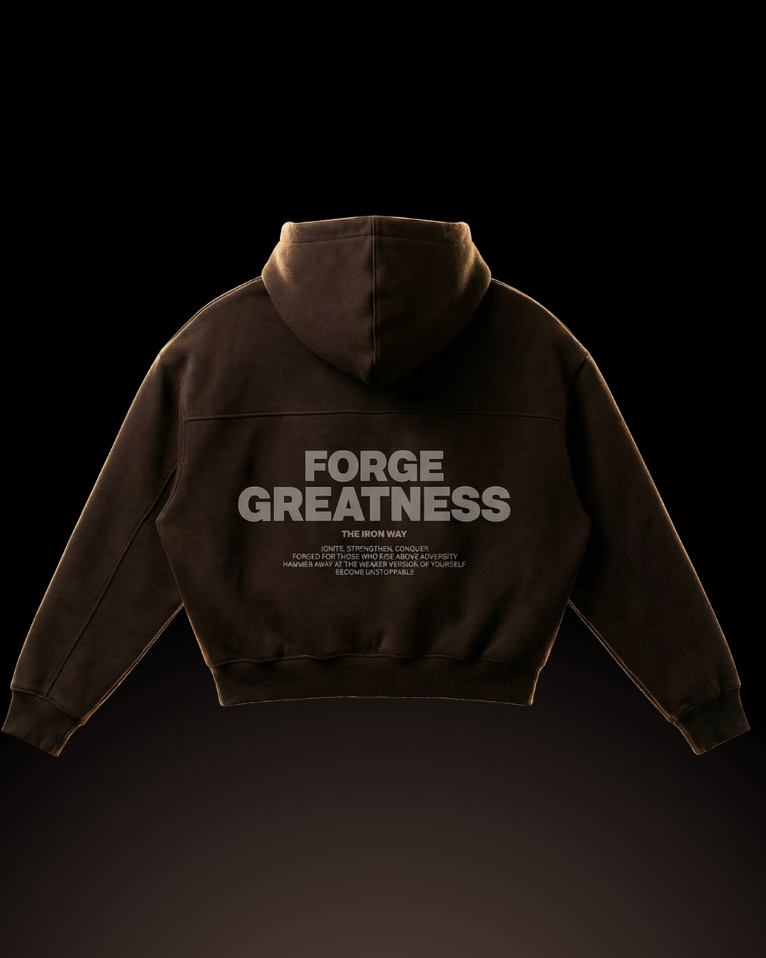 Forge Greatness Zip-up: Brown