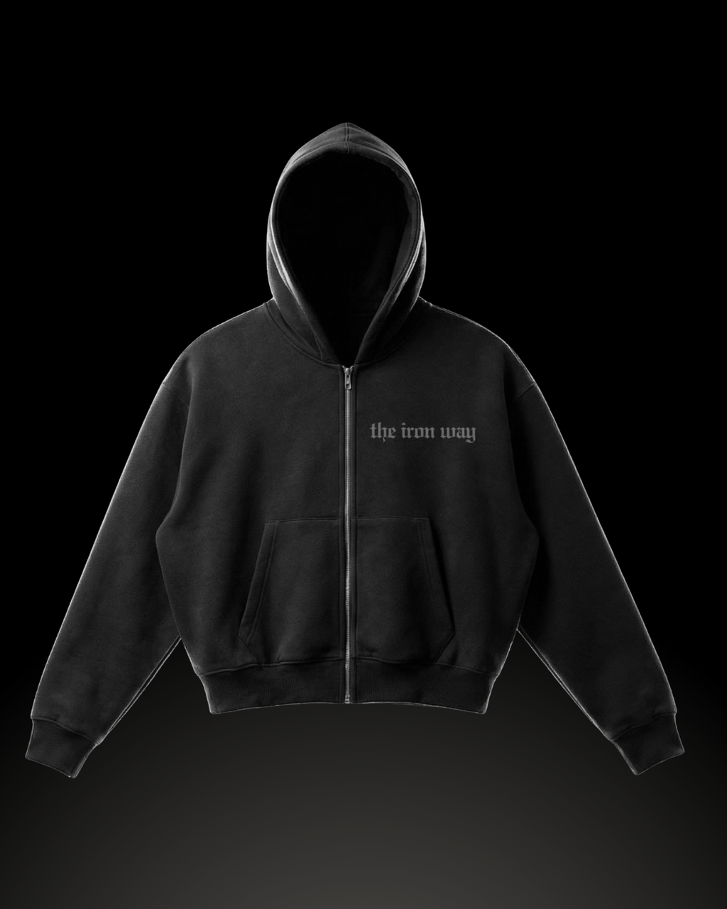 Forge Greatness Zip-Up: Black