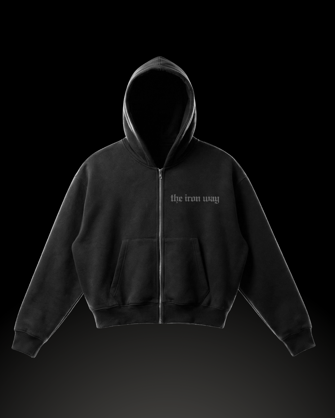 Forge Greatness Zip-Up: Black