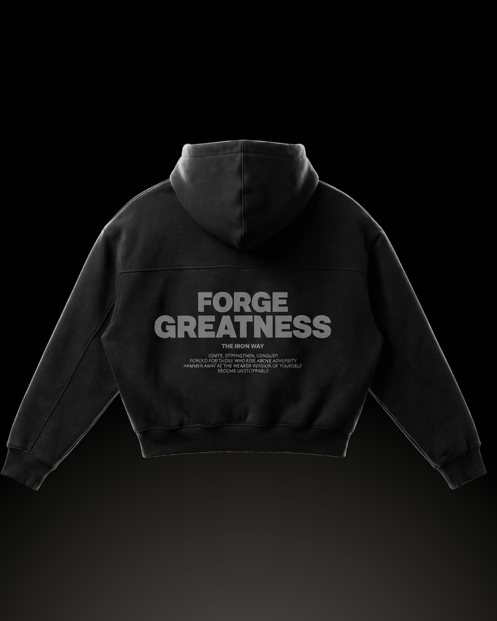 Forge Greatness Zip-Up: Black