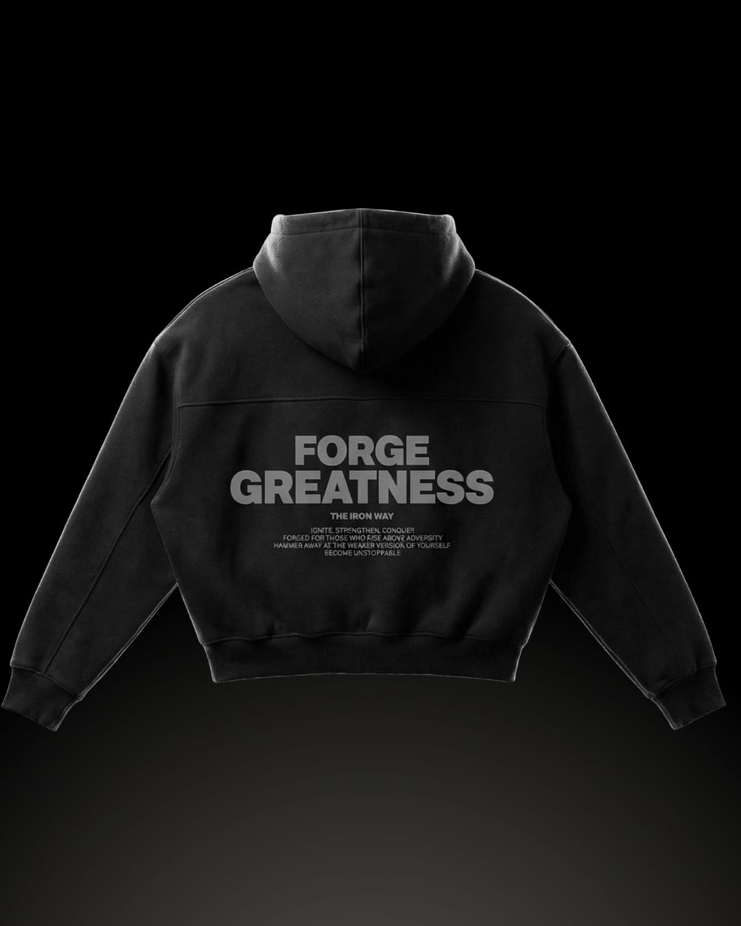 Forge Greatness Zip-Up: Black